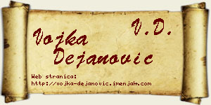 Vojka Dejanović vizit kartica
